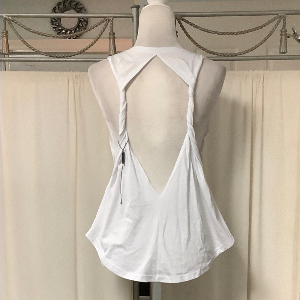 No Pise La Grama Je T’aime cotton cut out tank top